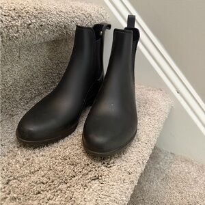 Sam Edelman Black Chelsea Rain Ankle Boots